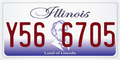 IL license plate Y566705