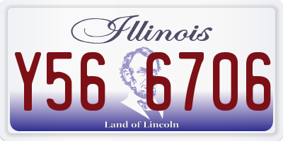 IL license plate Y566706