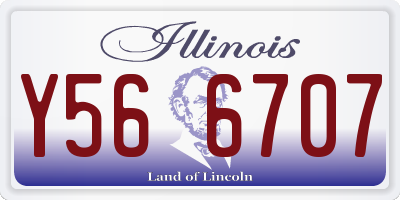 IL license plate Y566707
