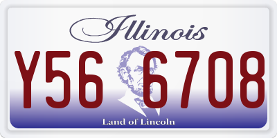 IL license plate Y566708