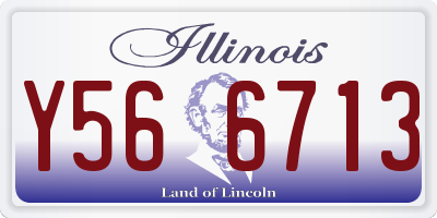 IL license plate Y566713