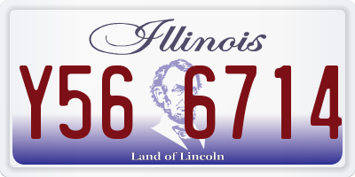 IL license plate Y566714