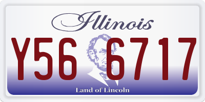 IL license plate Y566717