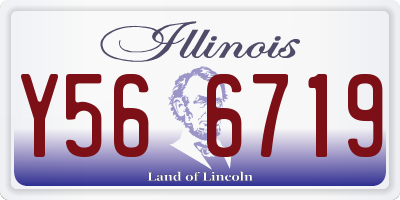 IL license plate Y566719