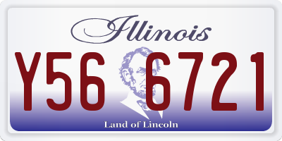 IL license plate Y566721