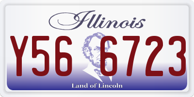 IL license plate Y566723