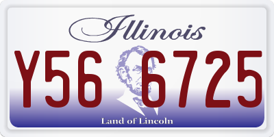 IL license plate Y566725