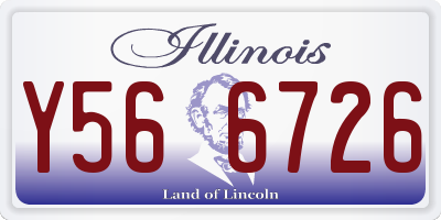 IL license plate Y566726