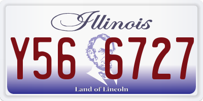 IL license plate Y566727
