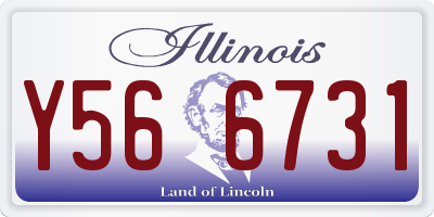 IL license plate Y566731