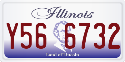 IL license plate Y566732