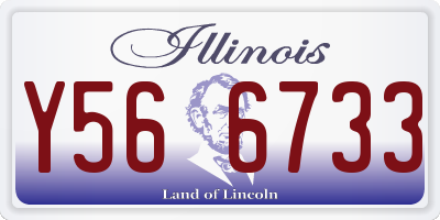 IL license plate Y566733