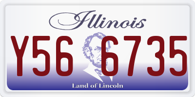 IL license plate Y566735