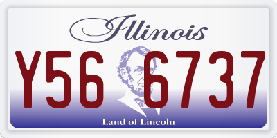 IL license plate Y566737