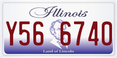 IL license plate Y566740