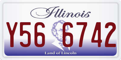 IL license plate Y566742