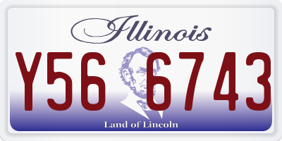 IL license plate Y566743