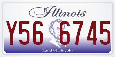 IL license plate Y566745