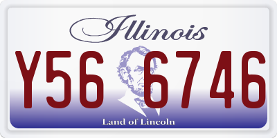 IL license plate Y566746