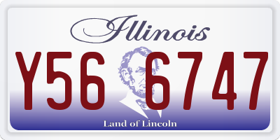 IL license plate Y566747