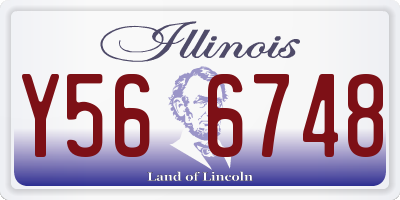 IL license plate Y566748