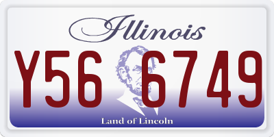 IL license plate Y566749