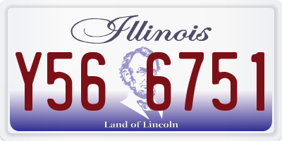 IL license plate Y566751