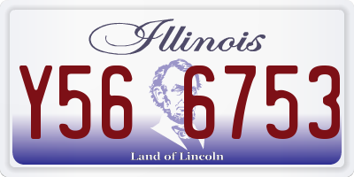 IL license plate Y566753