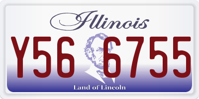 IL license plate Y566755