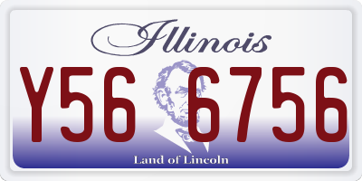 IL license plate Y566756