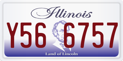 IL license plate Y566757