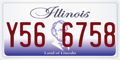 IL license plate Y566758