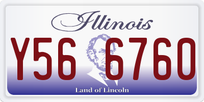 IL license plate Y566760