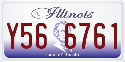 IL license plate Y566761