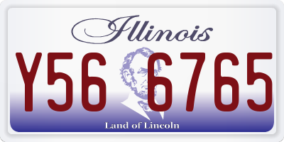 IL license plate Y566765