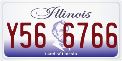 IL license plate Y566766