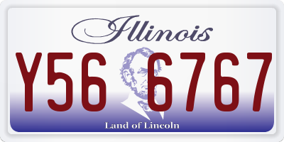 IL license plate Y566767