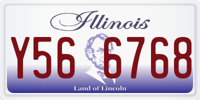 IL license plate Y566768