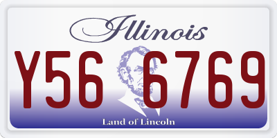 IL license plate Y566769