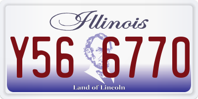 IL license plate Y566770