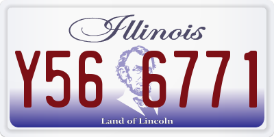 IL license plate Y566771