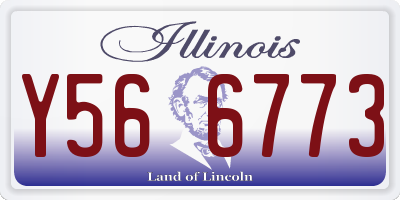 IL license plate Y566773