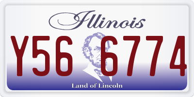 IL license plate Y566774