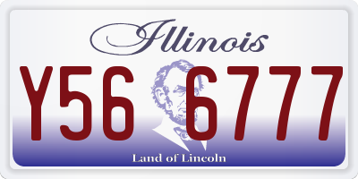 IL license plate Y566777