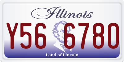 IL license plate Y566780