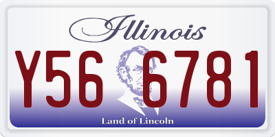 IL license plate Y566781