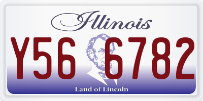 IL license plate Y566782
