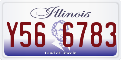 IL license plate Y566783