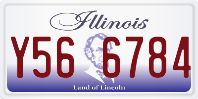 IL license plate Y566784