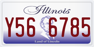 IL license plate Y566785